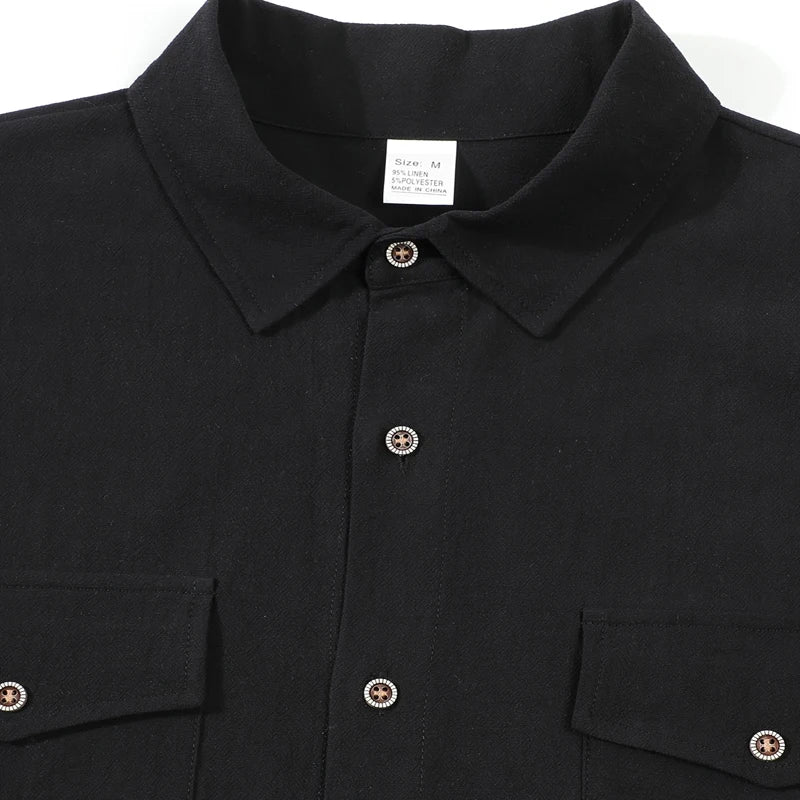 Linen Short Sleeve Summer Shirt