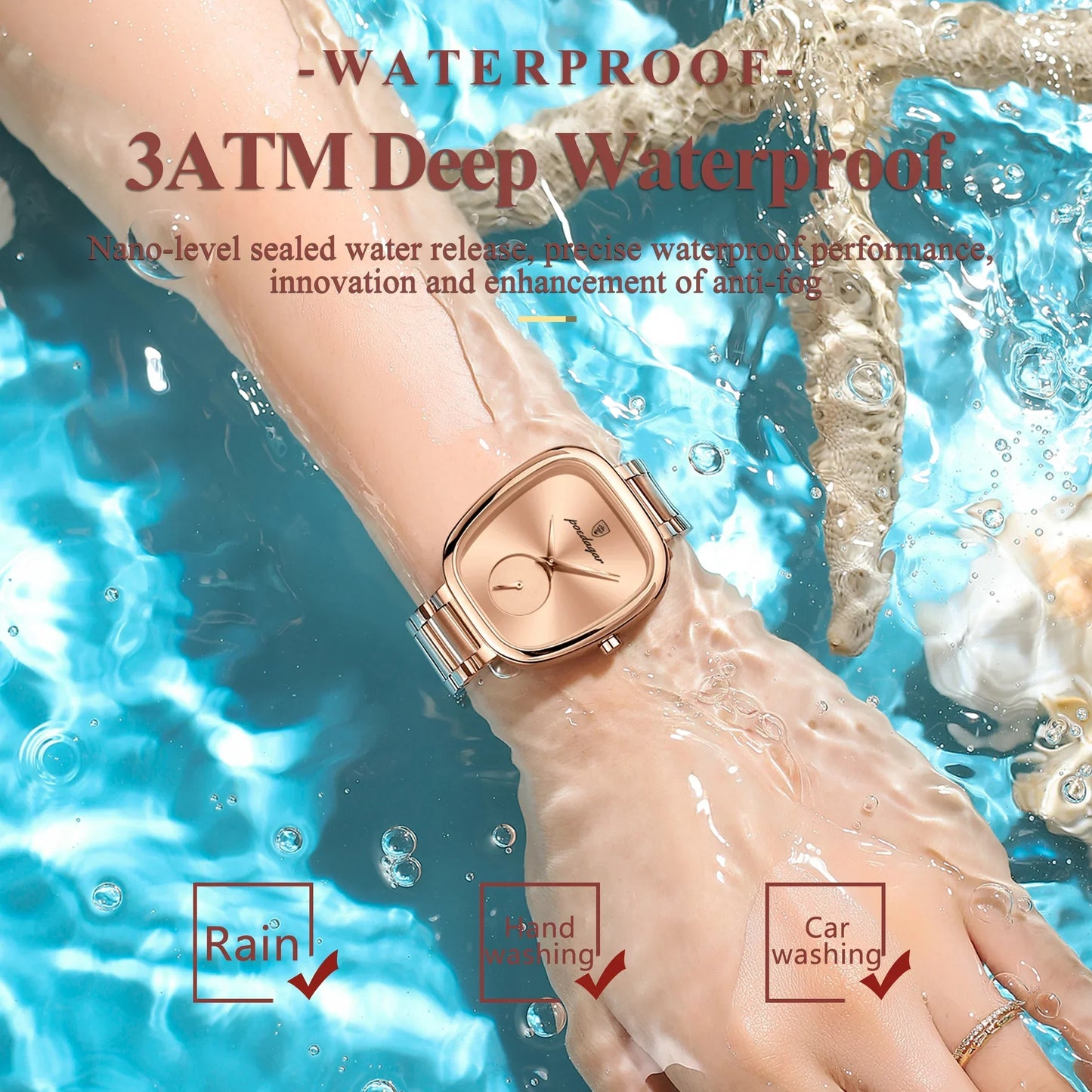 Luxury Stainless Steel Women’s Watch