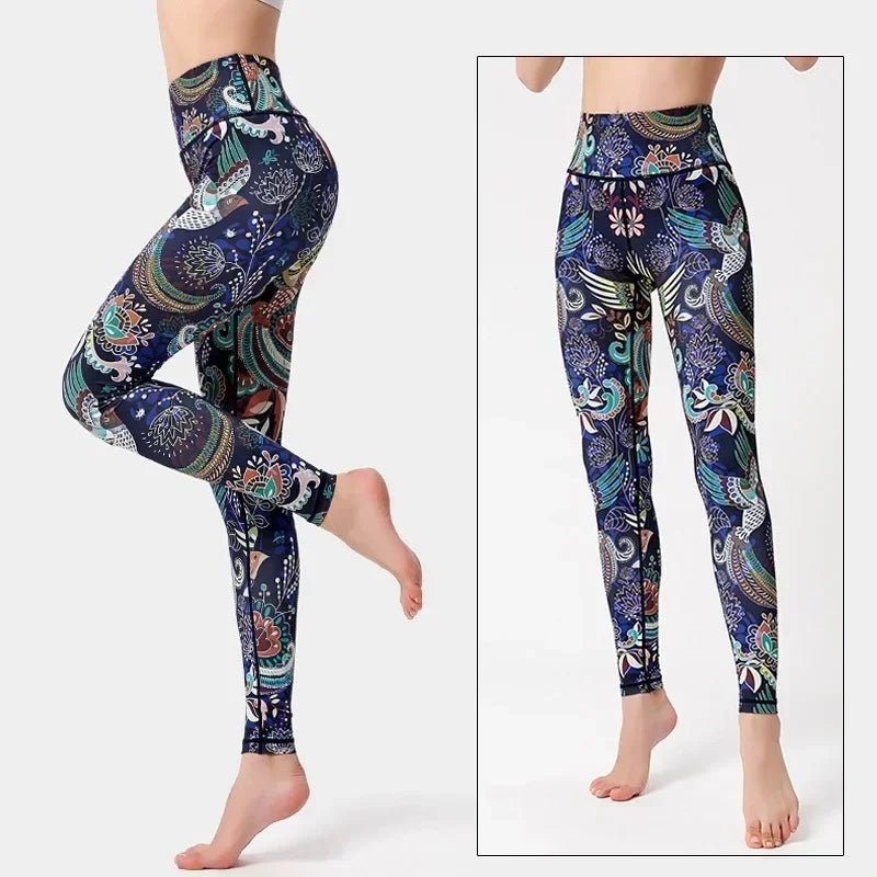 Cloud Hide Floral Push-Up Leggings