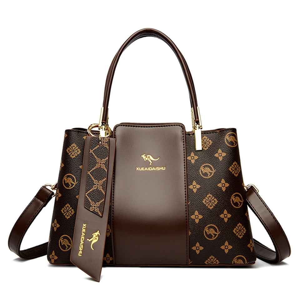 Microfiber Leather Crossbody Tote