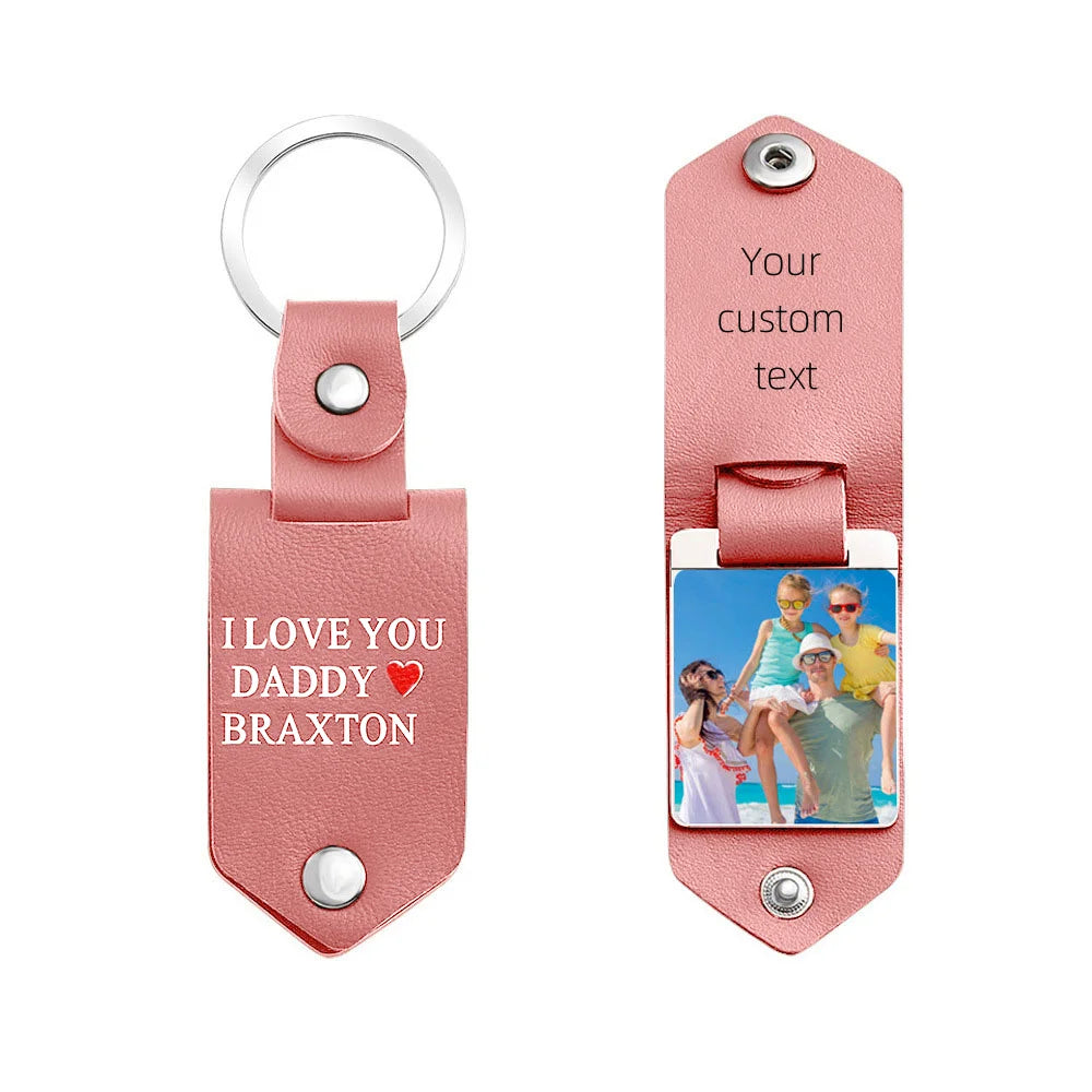 Personalized Leather Keychain