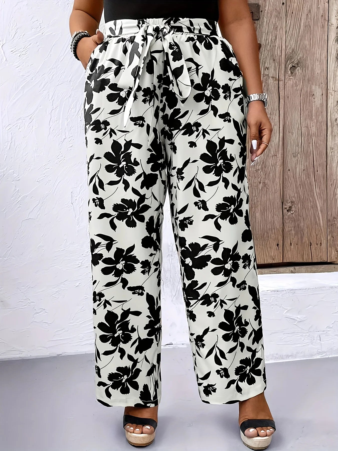 Oversized Woven Straight Pants