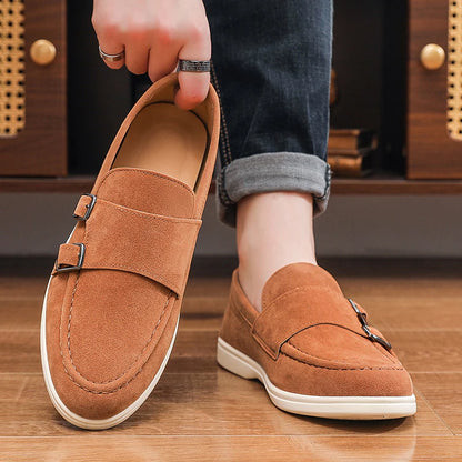Suede Tassel Driving Loafers