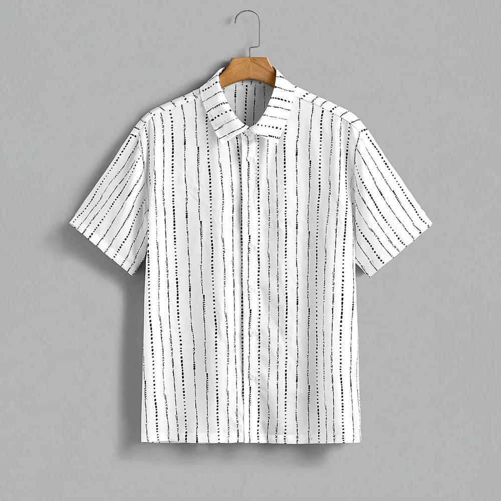Striped Print Casual Shirt