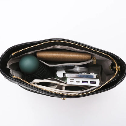 Cowhide Leather Messenger Tote