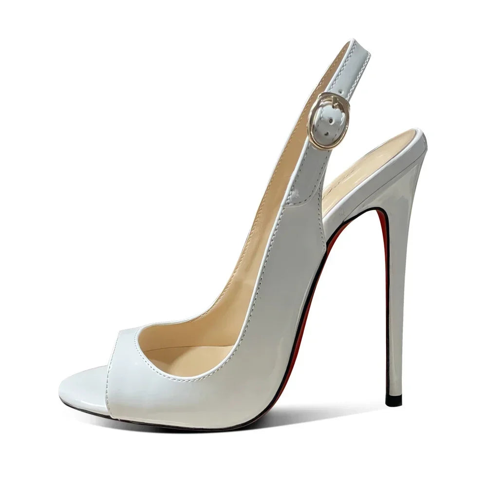Buckle Strap Stiletto Pumps