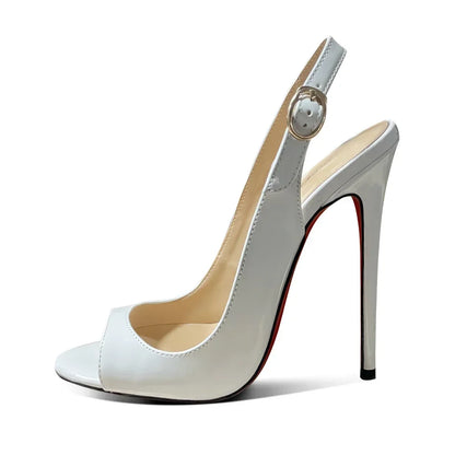 Buckle Strap Stiletto Pumps