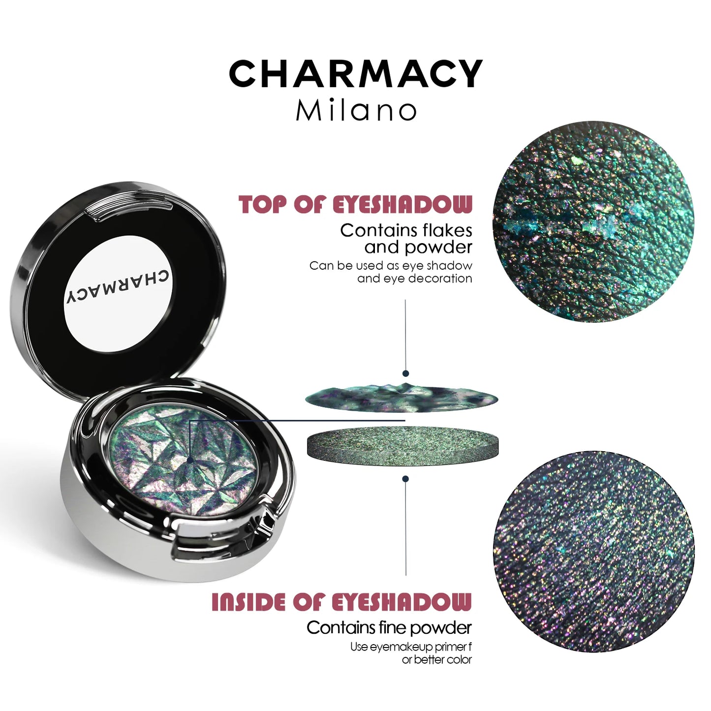 CHARMACY 10 Color Shimmer Eyeshadow