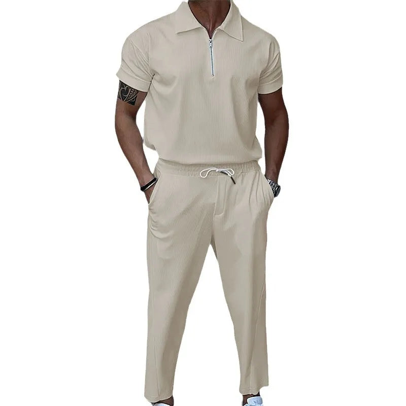 Summer European American Solid Suit