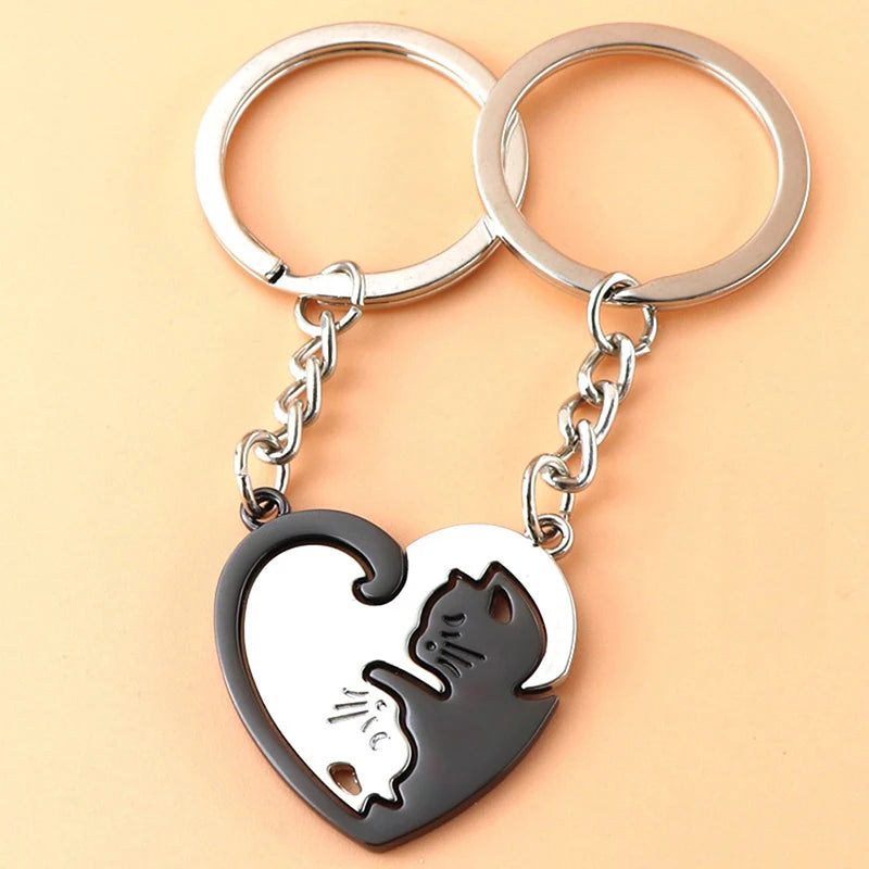 Cute Hug Cat Keychain Creative