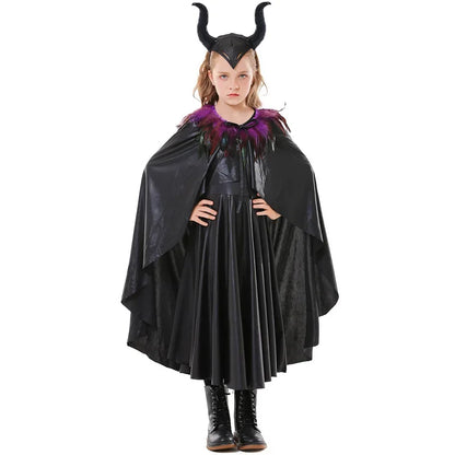 Girls Witch Costume Dress Set