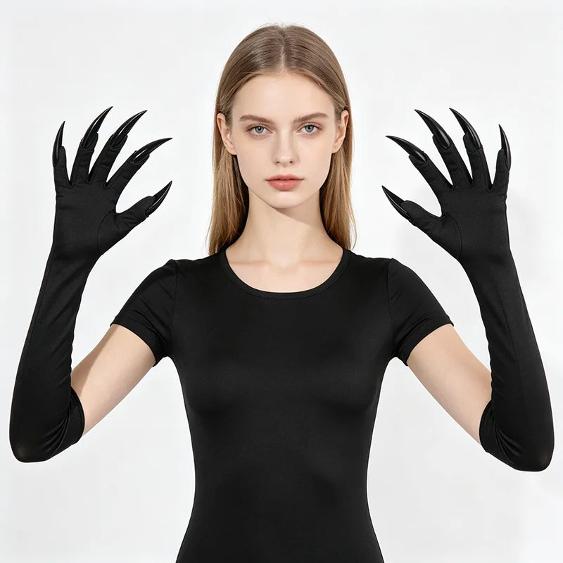 Elbow-Length Costume Claw Gloves