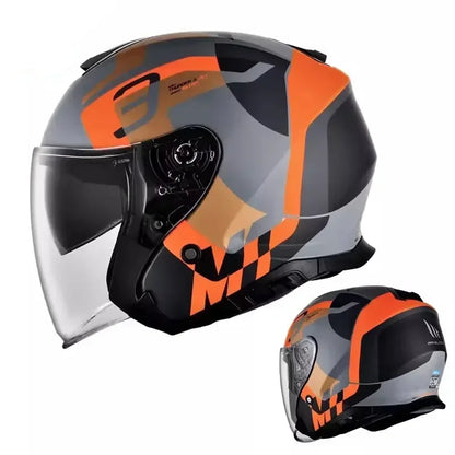 MT Thunder Double-Lens Jet Helmet