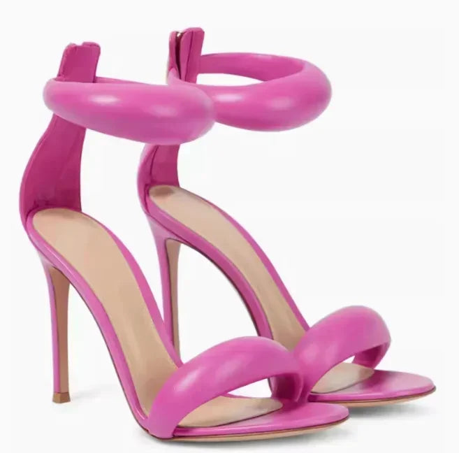 Silver Strap High Heels