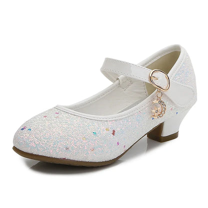Leather Princess Heeled Shoes