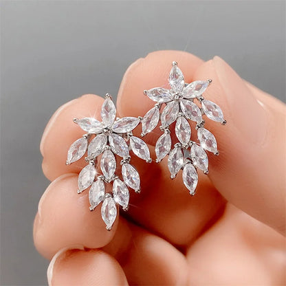 Geometric Zircon Studs