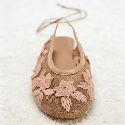 Summer Embroidered Flats