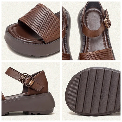Leather Ankle Sandals