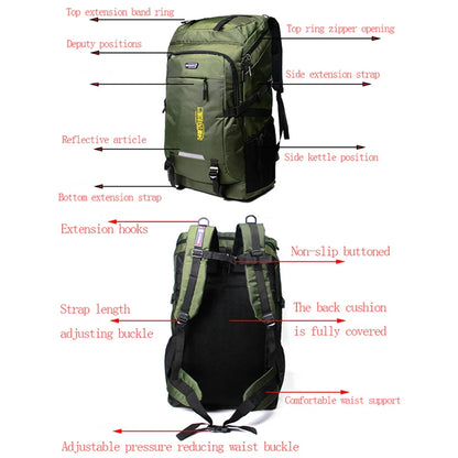 80L Outdoor Hiking Rucksack