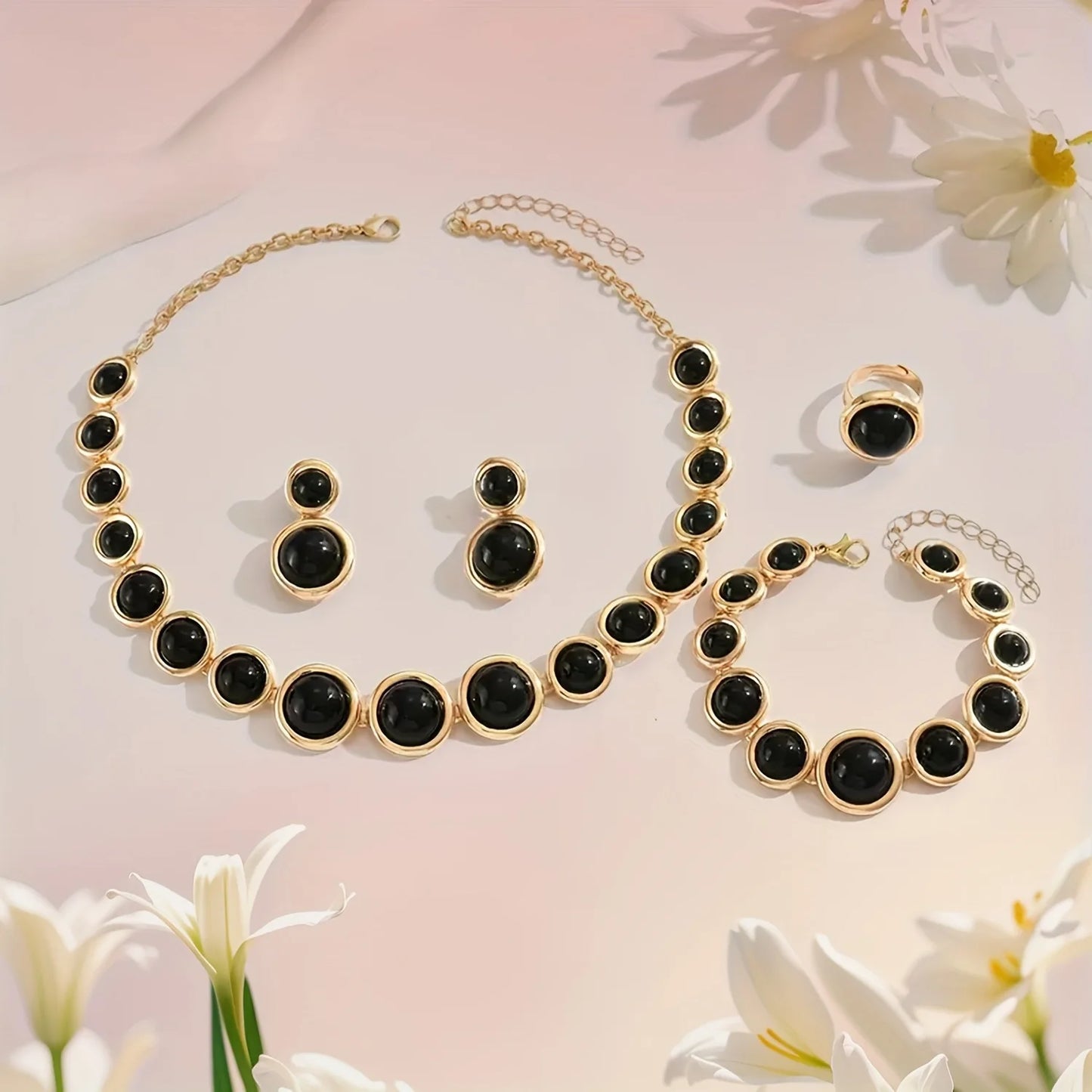Metal Sphere Jewelry Set