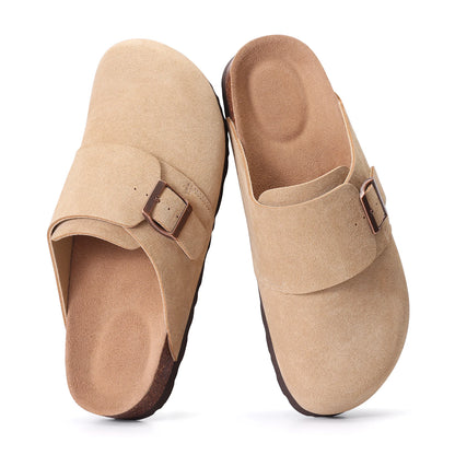 Smile Leather & Suede Clogs