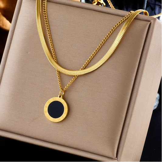 Roman Numeral Pendant Necklace