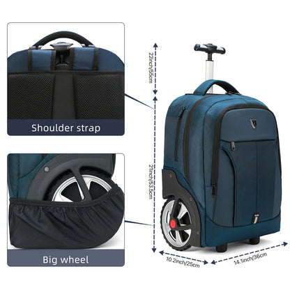 20-Inch Rolling Laptop Backpack
