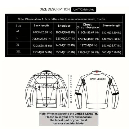 Reflective Night-Ride Protective Jacket