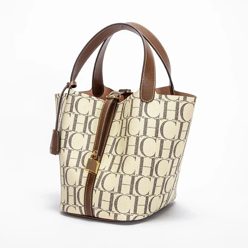 PVC Applique Bucket Tote