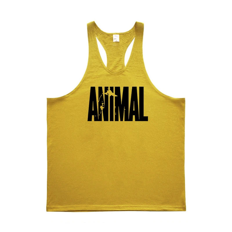 ANIMAL Letter Printed Gym Clothing