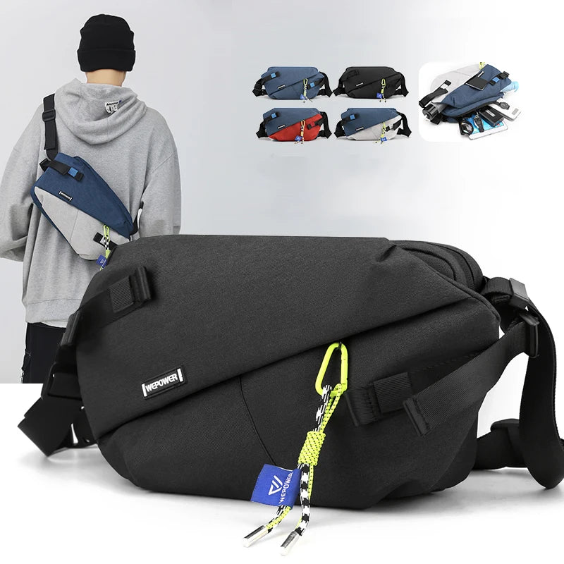Nylon Patchwork Waist Bag