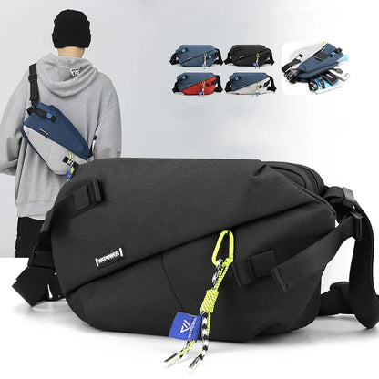 Nylon Patchwork Waist Bag