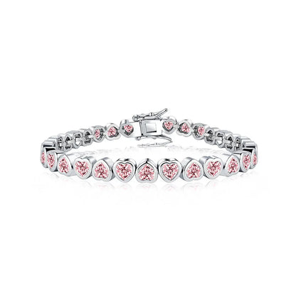 14K Gold Trendy Heart Wedding Bracelets