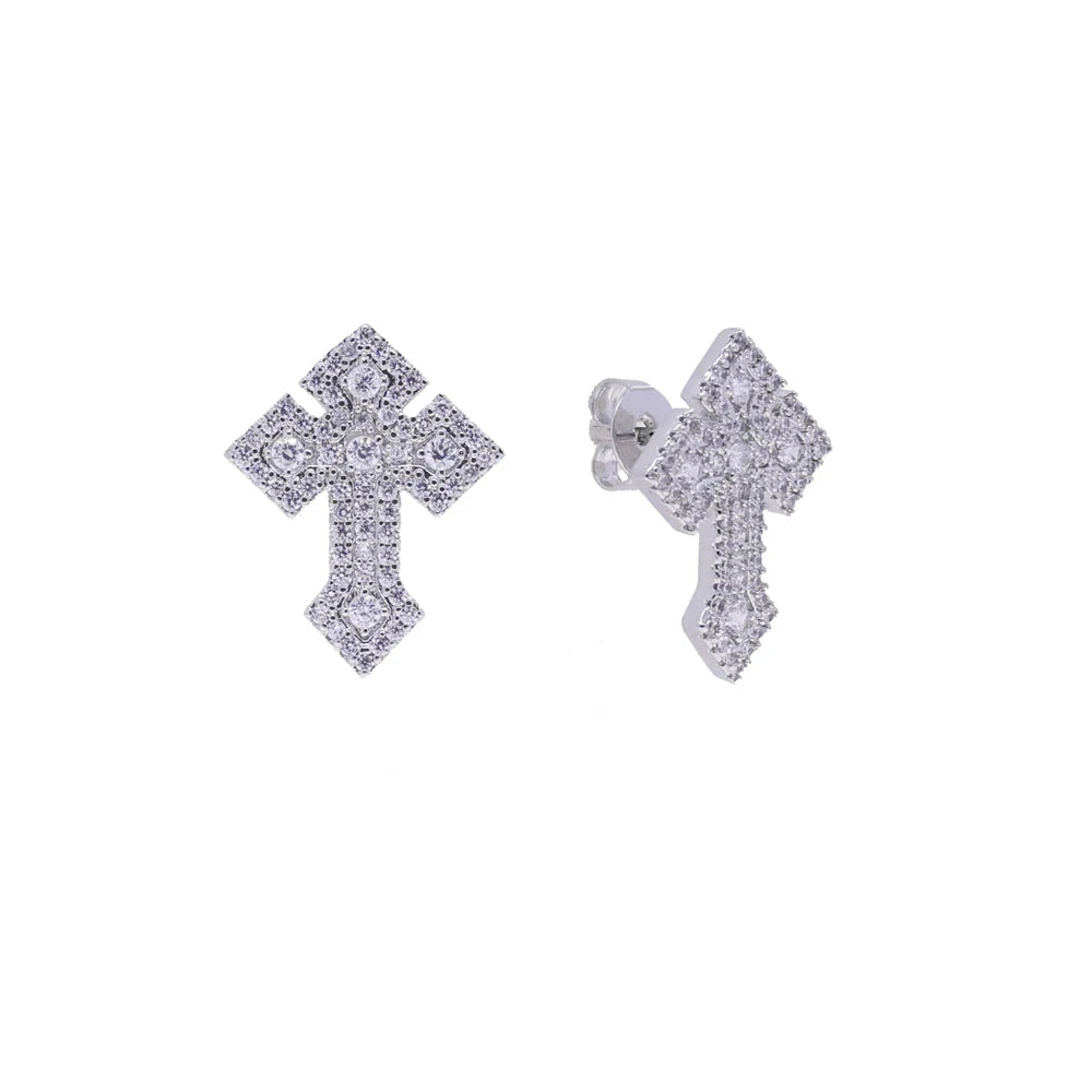 Cross Stud Earrings
