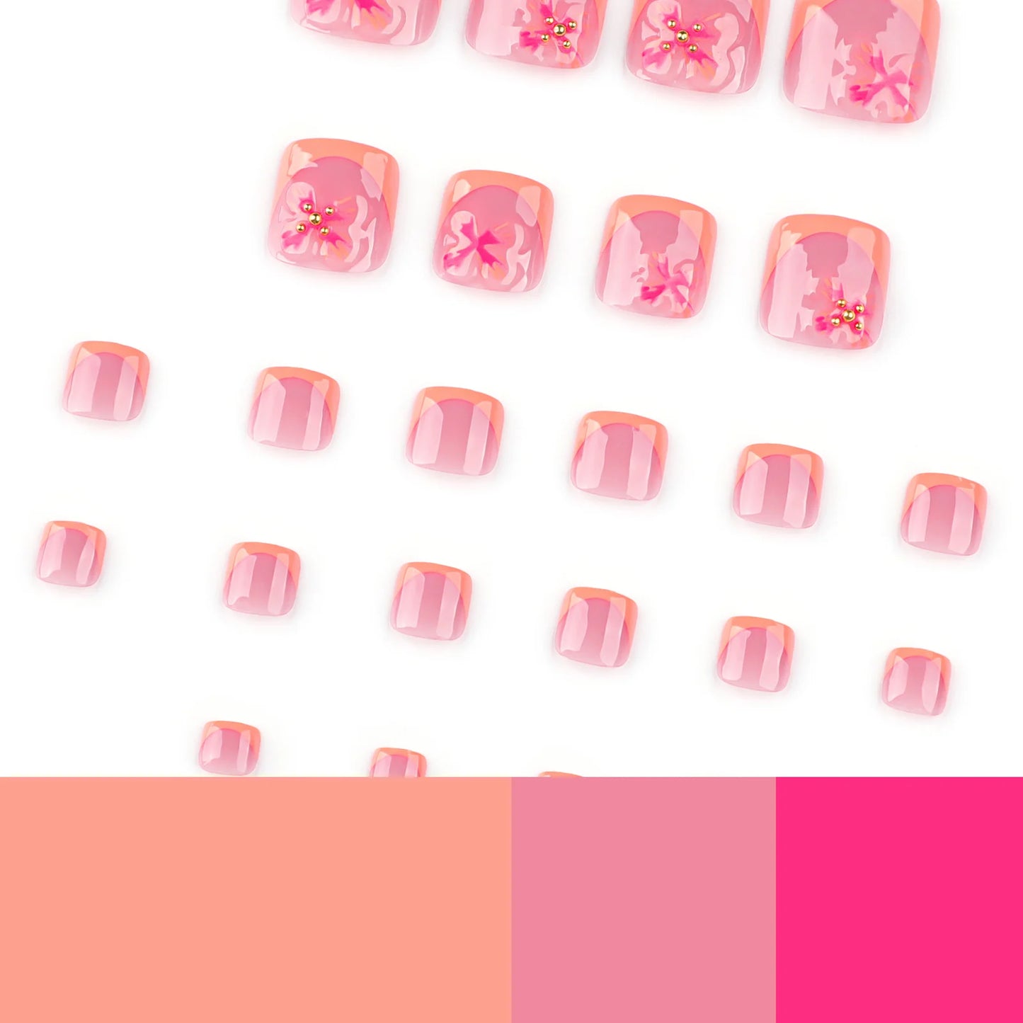 Toe Press-On Nail Set