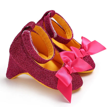 Leopard Bow Baby Dress Shoes