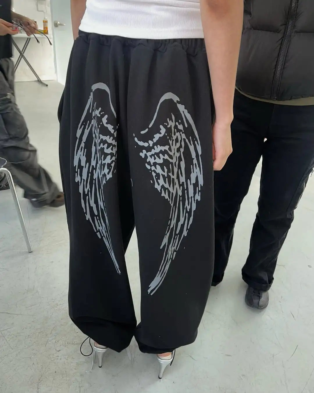 Flared Cross Pants