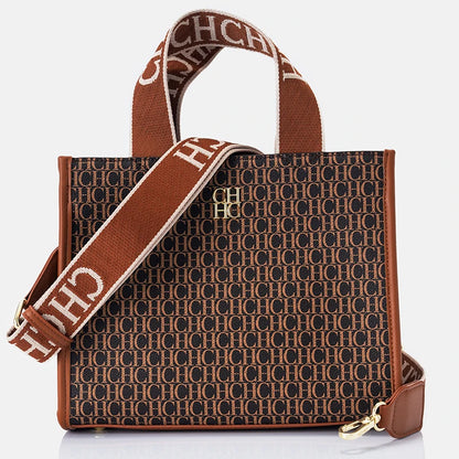 Monogram Print PU Tote