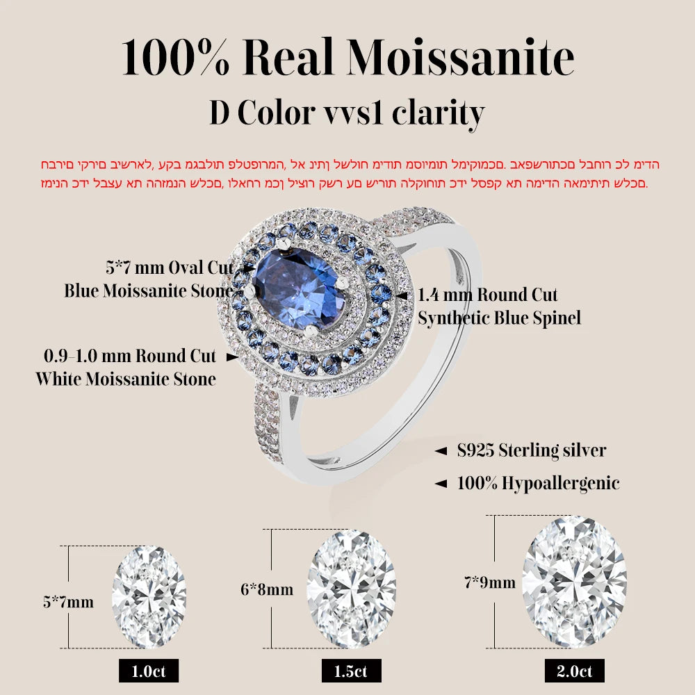Oval Moissanite Ring