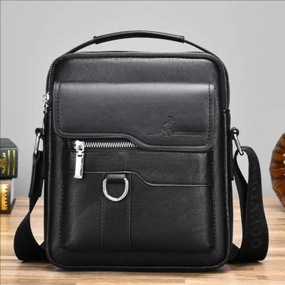 Vintage PU Leather Messenger Bag