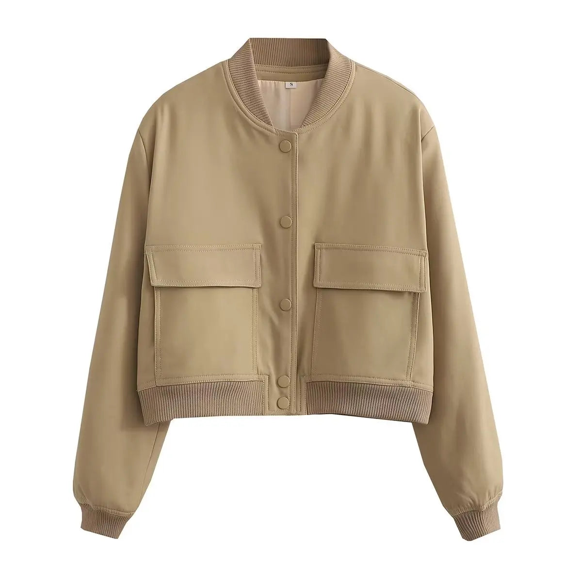 V-Neck Bomber Jacket