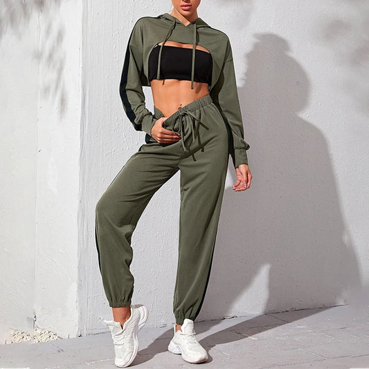 Women Two-Piece Oversized Hoodie Tracksuit