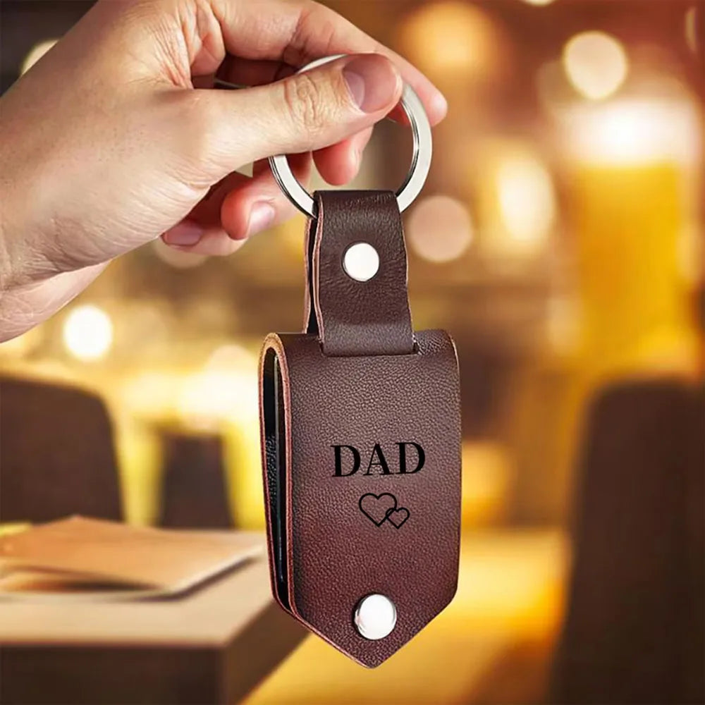 Personalized Leather Keychain