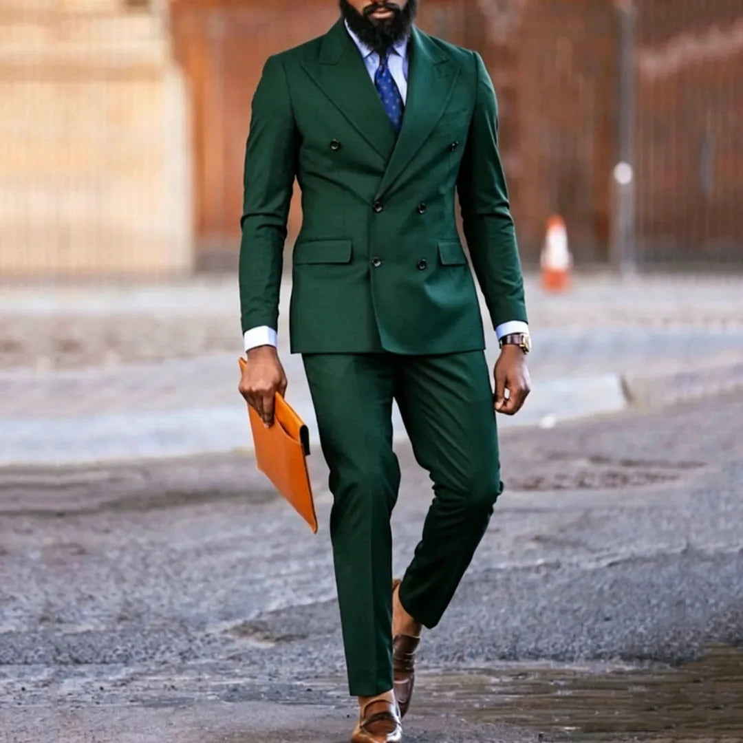 Dark Purple Double Button Suit