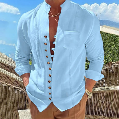 Retro Cotton Linen Shirt