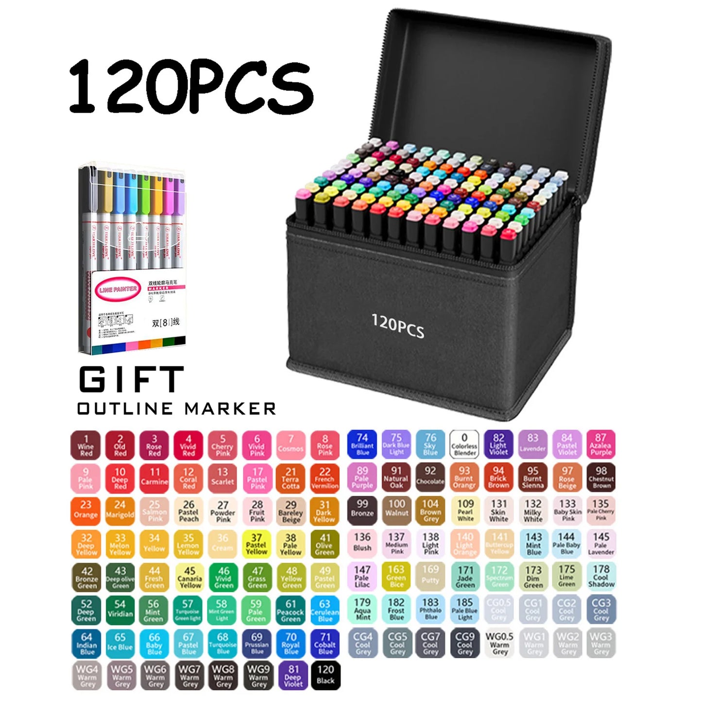 Double Tip Permanent Art Markers
