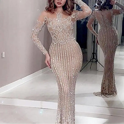 Long Glitter Party Dress