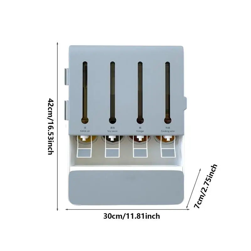 Wall Mount Turntable Spice Rack
