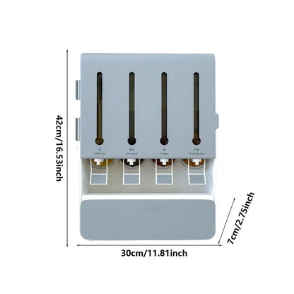 Wall Mount Turntable Spice Rack