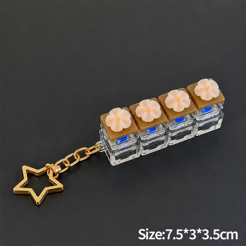 Key Cap Clicker Keychain Party